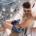 thumbnail image 2 of luoweisi Men's Beach Shorts Quick Dry Swim Trunks with Mesh Lining Cartoon Owl L, 2 of 5