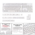 thumbnail image 1 of Teclado mecánico 135 Teclas Yotijar PBT japonés blanco 12x7.8x0.8 pulgadas, 1 of 9