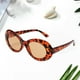 thumbnail image 5 of Gafas de sol Gafas de terre ovaladas de plástico para hombre, gafas de montura gruesa para sol, gafas para fiestas, trajes de moda, , Chips de té de Chips de té leopardo Magideal Gafas de sol, 5 of 6