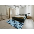 thumbnail image 4 of Ahgly Company Indoor Rectangle Patterned Blue Novelty Area Rugs, 2' x 4', 4 of 6