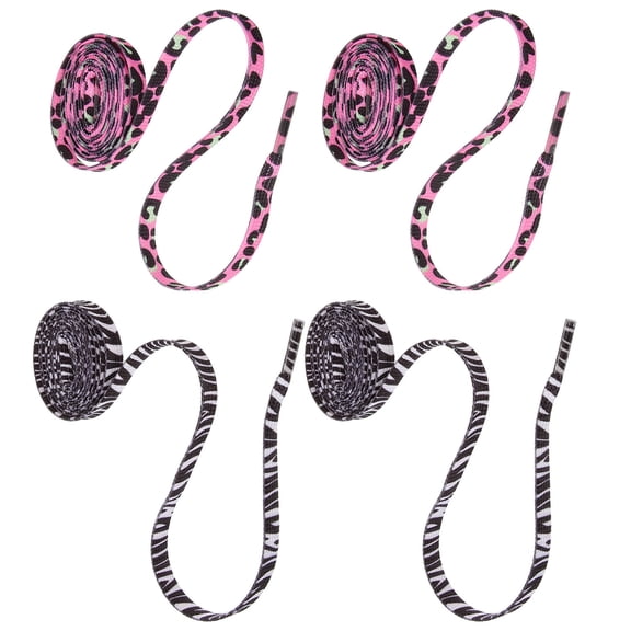 PTOOTP 2Pairs Black Flat Shoe Laces Replacement for Outdoor Sneakers