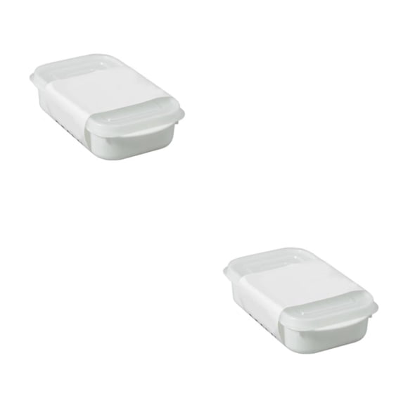 Caja de Almacenamiento Bewildely Plástico Grado Alimenticio Talla Pequeña 350ML 2Conjunto