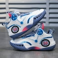 thumbnail image 5 of Youth 2024 New Mesh Children's Basketball Shoes Boys' Rotating Button Sports Shoes Medium And Large Children's Shoes Kids Chose Shoes for Girls Age 10 Tennis Shoes for Toddler Girls And Tennis Shoes, 5 of 9