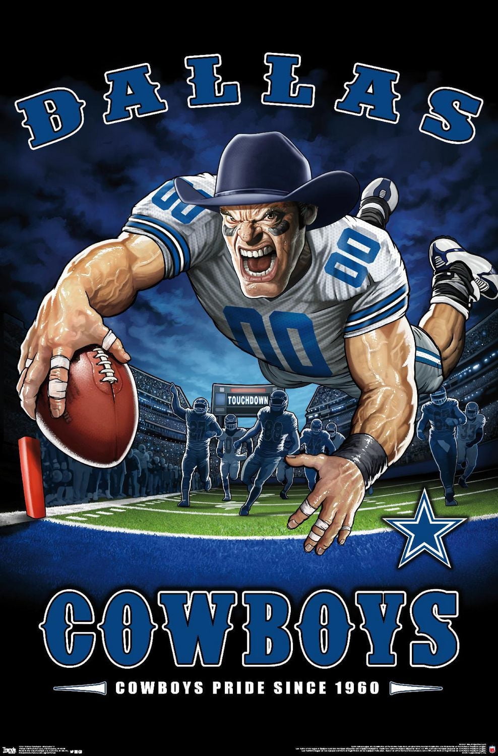 NFL Dallas Cowboys - End Zone 17 Wall Poster, 22.375" x 34"