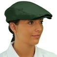 thumbnail image 3 of Flat Newsboy Traditional Golf Cap: 'Par 3' - Mens - Solid - Dark Green - Microfiber, 3 of 4
