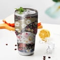 thumbnail image 3 of 30oz Pioneer Flower Tumblers Stainless Steel Tumbler with Lid and Straw,Vacuum Insulated Double Wall Travel Tumbler Cups Mug with Cleaning Brush for Coffee,Tea, 3 of 7