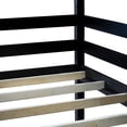 thumbnail image 3 of Bellemave Triple Bunk Bed Twin Size  Convertible 3 Bunk Bed with Ladders Twin over Twin over Twin Bunk Bed Wooden Low Floor Bunk Bed Frame forTeens, Black, 3 of 12