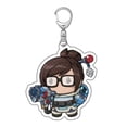 thumbnail image 1 of Game Overwatch Keychain OW DVA Gabriel Reyes Reaper Lúcio JunkRat JAMISON FAWKES Cosplay Cartoon Figure Pendant Car Key Ring tzw, 1 of 6