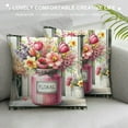 thumbnail image 3 of GOSMITH  Spring Pillow Covers Pink Farmhouse Throw Pillowcases Tulip Flower Vase Truck for Spring Home Outdoor Decor Sofa Living Room Decorative, 3 of 5