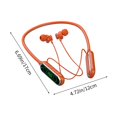 thumbnail image 3 of Byujiro Neckband Bluetooth Earbuds Bluetooth 5.4 Wireless Earphones Neck Style Long Range HiFi Surround Sound with Card Insertion and Ear Return Bluetooth Earphones, 3 of 6