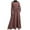 Brown, variant on BangWanChi White Dress Women Women's Spring and Summer Round-Neck Sequin Dress Short Sleeves Large Dress