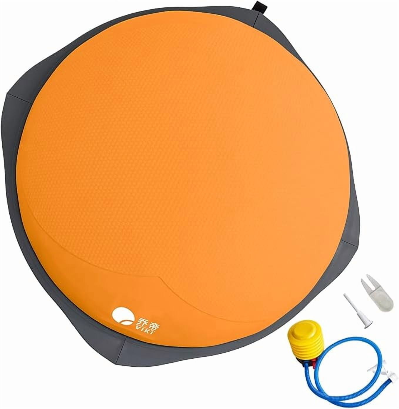 Home fitness equipment, balance ball, hemispherical balance trainer, 27.5-inch home gym core training anti-slip yoga ball, core training equipment, aerobic exercise, dynamic balance training.