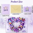 thumbnail image 3 of Lockways Mothers Day Gifts, Pop Up Birthday Card, 3D Butterfly Greeting Card for Mom Her Grandma Wife, Flower Greeting Card with Envelope & Handwritting Card for Anniversary (Purple), 3 of 7