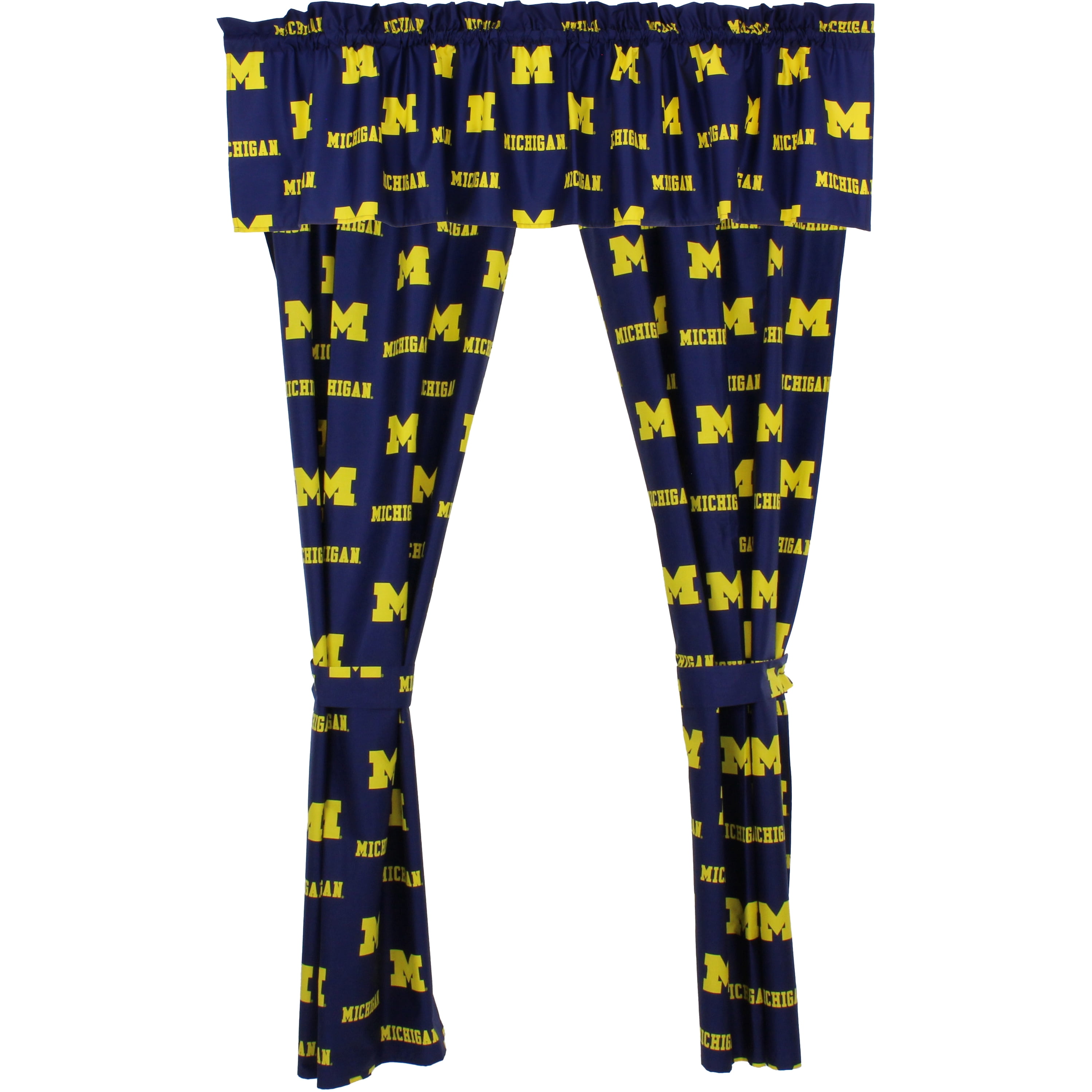 Michigan Wolverines 100% Cotton, 84" x 15" Curtain Valance, 1 Panel