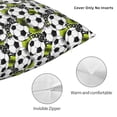 thumbnail image 3 of Pofeuu Soccer and Football Print Double-sided plush pillowcase Square Throw Pillow Covers Pillows Cover for Living Room Bedroom Sofa Couch Cushion Cover（No pillow core）-18"x18", 3 of 7