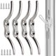 thumbnail image 1 of Gancho para clavos de acero inoxidable de 4 piezas, gancho para cuerda de mástil de 100mm, clavo para cuerda, 1 of 5