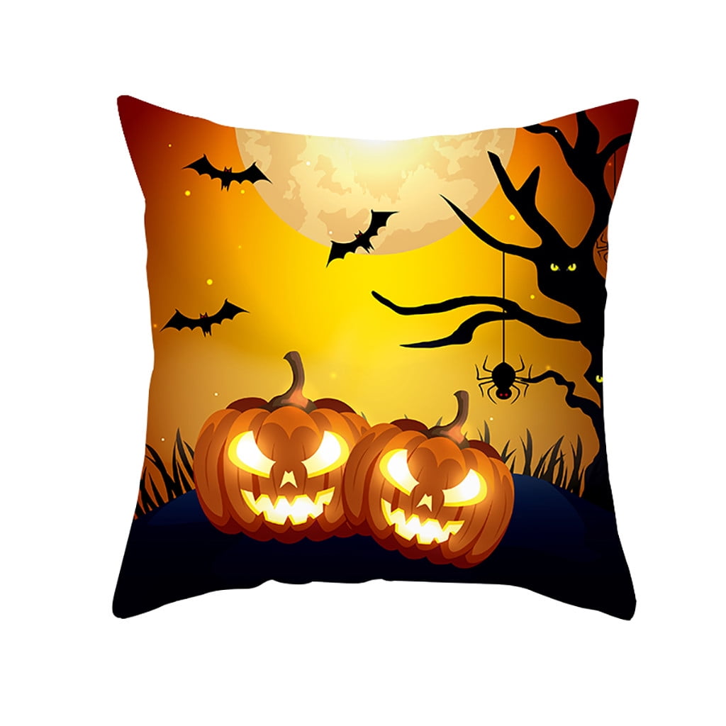OAVQHLG3B Halloween Pillow Covers 18 x 18 Ghost Pumpkin Pillow Cases