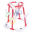 thumbnail image 1 of Floating Basketball Hoop, 2 in 1 Pool Basketball Hoop with Pump Ball for Outdoor Red, 1 of 7