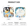thumbnail image 6 of Lsque Bluey Printed Square Couch Cushion Covers, Floral Sofa Cushion Covers Replacement, Stretch Couch Covers for Couch-16.9in, 6 of 9