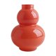 thumbnail image 2 of Jarrón de vidrio en forma de calabaza con acabado transparente, de 23 cm de alto, centro de mesa decorativo moderno para decoración del hogar y la oficina., 2 of 6