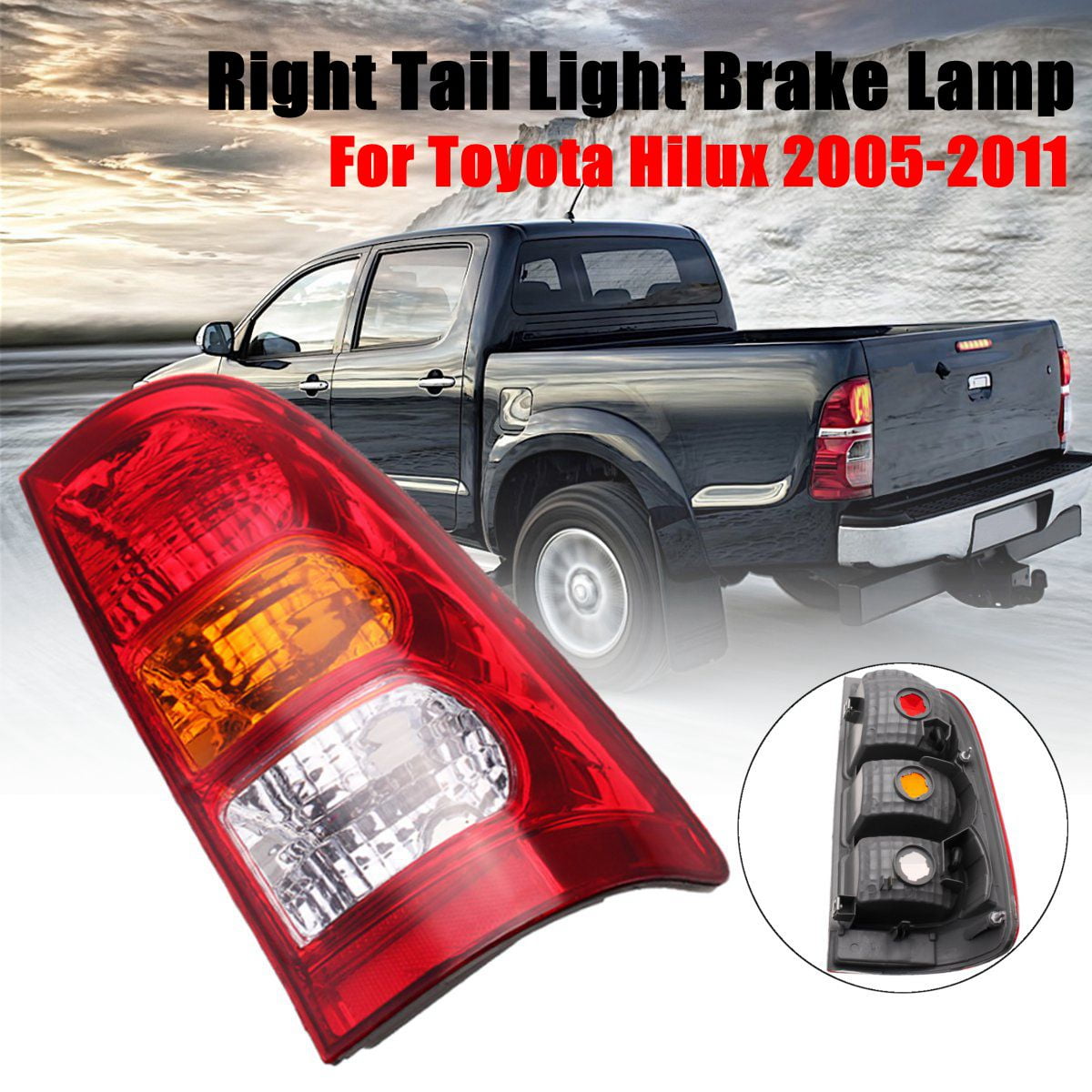 Red Left/Right LH/RH Side Tail Light Brake Lamp For Toyota Hilux 2005