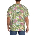 thumbnail image 3 of Disketp Flowers And Buds Men's Hawaiian, Shirts Button Down Holiday Beach Shirts-{sizeName}-X-Large, 3 of 5
