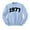 Light Blue, variant on 1977 College Style Sweatshirt Unisex Large White