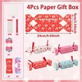 thumbnail image 3 of THLKIF 4Pcs Valentine's Day Candy Boxes with Ribbon Cute Candy Shape Design Treat Boxes Rose Red Pink Decorative Gift Paper Container for Birthday Wedding Party Favor, 3 of 5