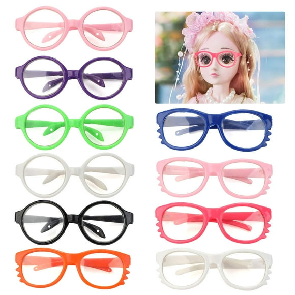 B Bangcool 10 Pares de Anteojos para Muñecas de 18 Pulgadas Muñecas de Moda Gafas de Lectura Suministros para Disfraces para Muñecas de 18''