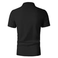 thumbnail image 4 of BRGZLK Mens Golf Shirts Summer 2026 Short Sleeve Turn-Down Collar Button-Down Lightweight Breathable Moisture Wicking Casual Pullover Shirts Black M, 4 of 7