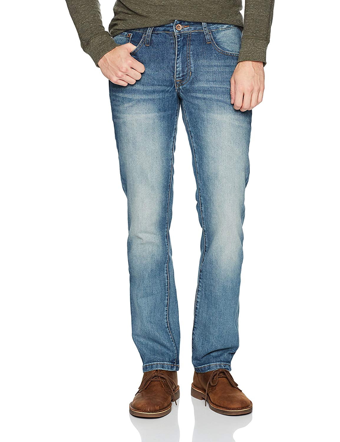 Weatherproof Jeans - Mens 34x30 Classic Straight Leg Stretch Jeans 34 ...