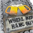thumbnail image 4 of Urbalabs Mancave Beer Signs for Man Cave Garage Large Bar Sign Home Decor, The Man Cave Where Men Hang Out, Man Cave Garage Signs and Vintage Decor Beer Bottle Cap and Mugs, 4 of 7
