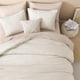 thumbnail image 4 of Juego de edredón Litanika Queen Beige de 3 piezas con fundas de almohada, 4 of 8