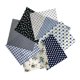 thumbnail image 1 of Algodón para coser tela para acolchar Patchwork DIY ropa costura artesanía patrón de estrellas tela 50x50cm 7 Piezas Scienceny HA1644-02, 1 of 6