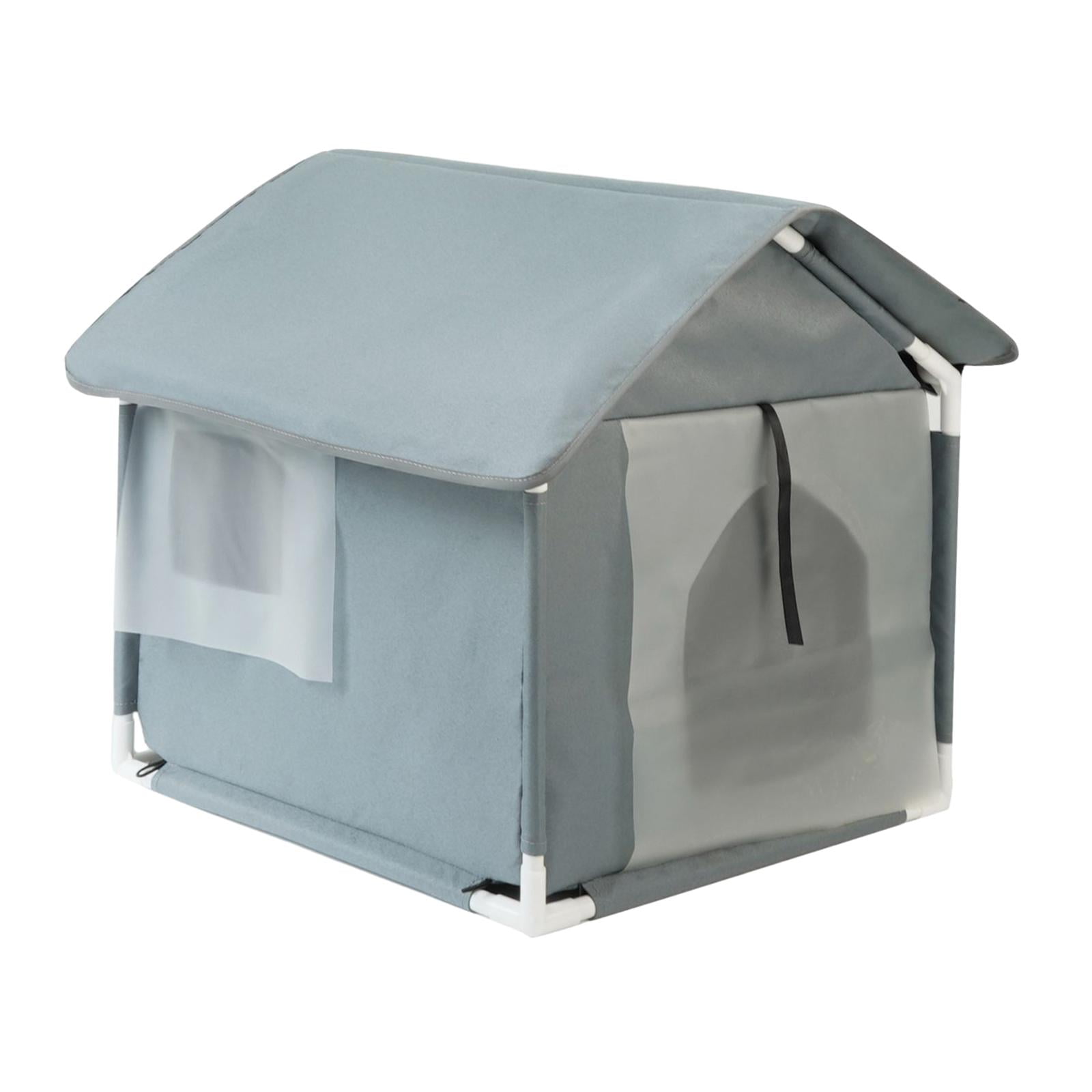 Outdoor Feral Cats Warm House Cave Pet Bed Furniture Waterproof Small Dogs Pet Supplies Bed Cave Stray Cats Shelter Pet House grey