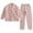 Pink, variant on BONIXOOM Womens Christmas Pajamas Christmas Pajamas Loungewear Button Long Sleeve Sleepwear Sets Solid Coffee L
