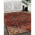 thumbnail image 2 of Ahgly Company Indoor Rectangle Traditional Crimson Red Persian Area Rugs, Swatch Sample, 2 of 6