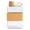 Khaki, variant on Nnndbs Flat Water Bottle with Handle & Silicone Sleeve, 500ml Leak Proof Slim Portable Travel Flask for Outdoor Sports Fitness Cycling