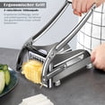 thumbnail image 3 of Vegetable Cutter, French Fry Cutter, 410 Stainless Steel Fruit Cutter, French Fry Chopper,Vegetable Chopper, Onion Chopper, Food Chopper, Chopping Potato Carrot Cucumber, Kitchen Supplies, 3 of 11