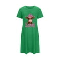 thumbnail image 3 of Zorckvet Womens Short Sleeve Nightgowns Loose Pullover Night Shirts Plus Size Womens Soft Sleepshirt, 3 of 6