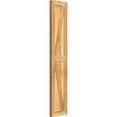 thumbnail image 2 of 10 3/4"W X 54"H Timbercraft Two 5 3/8" Boards Framed Board-N-Batten Shutters W/Z-Bar, Rough Sawn Western Red Cedar (Per Pair), 2 of 13