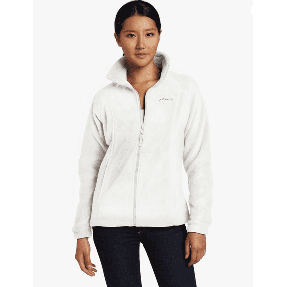 Columbia Women's Benton Springs Full Zip Fleece, Winter White, Large