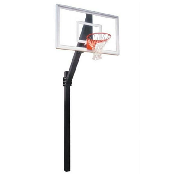 Legend Jr. Select Steel-Acrylic In Ground Fixed Height Basketball System, Purple
