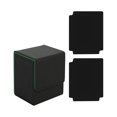 thumbnail image 2 of S SERENABLE Card Deck Box Card Deck Case Collectible Game with Dividers Card Storage Box Black Green, 2 of 9