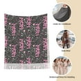 thumbnail image 6 of Cauagu Lovely Mom Ever Print Women Wrap Shawl tassels Scarves Retro Scarf 77.6"X28.3", 6 of 8