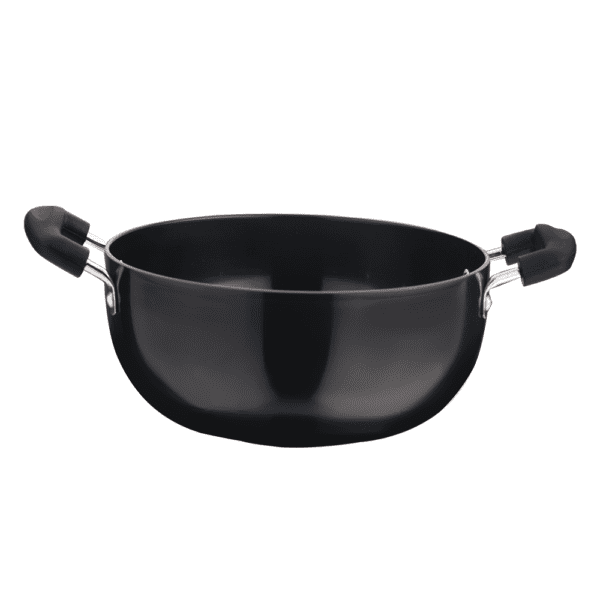 Shradha Trading Aluminium Kadai,Aluminum Indian Kadai,Indian Kadai, Frying Pan, Size-11