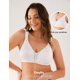 thumbnail image 4 of Bra Deyllo para mujer, cobertura total, talla grande 42DDD, color blanco, 4 of 8