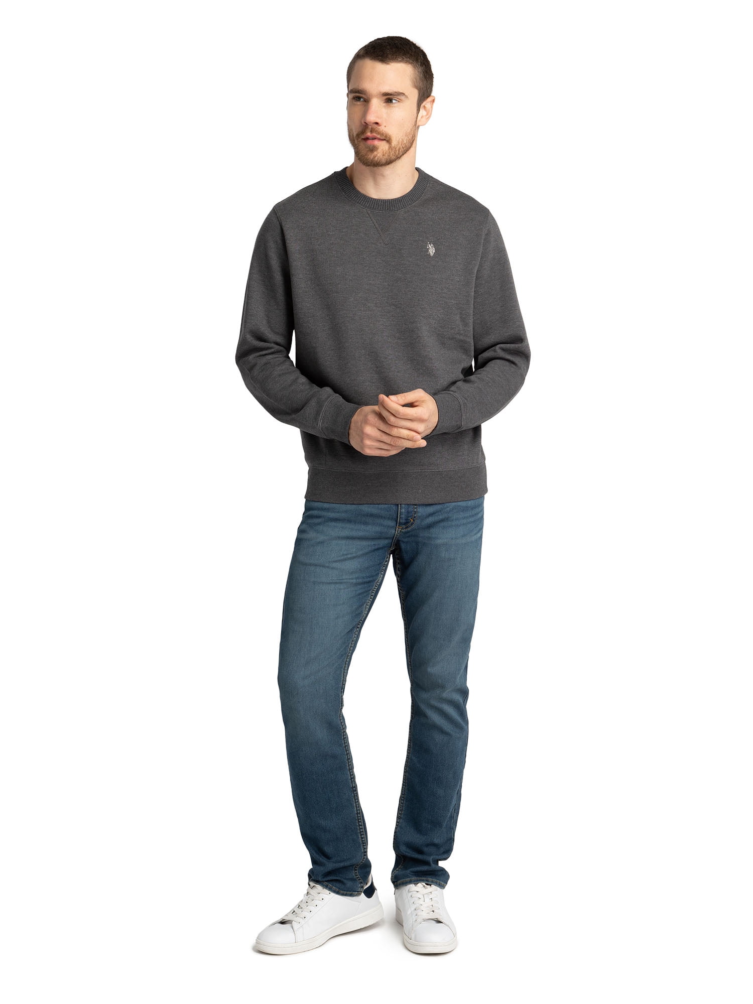 U.S. Polo Assn. Men's Crewneck Fleece Sweatshirt