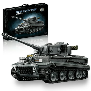 Honchoes Military Tiger Heavy Tank Building Set Compatible with Lego Tank Model for Adults 1668 Pcs
