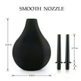 thumbnail image 4 of Enema Bulb  for Women & Men with 3 Nozzles,Black,7.6 fl oz, 4 of 9